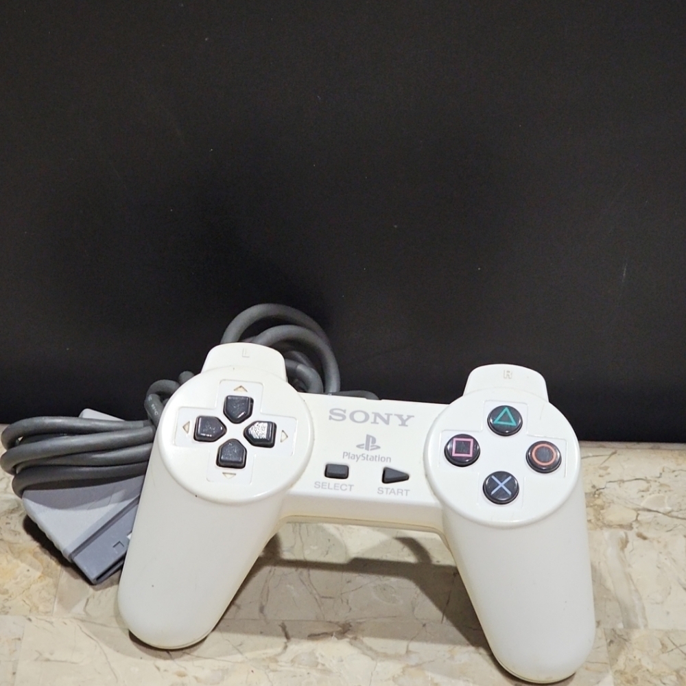 Original Sony Playstation 1 2‎ PS2 PS1 White Controller Analog